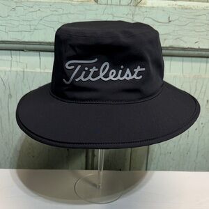 Titleist Black and Gray Wide-Brim Staydry Hat